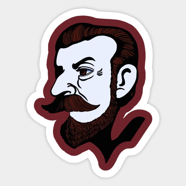 Nikolai II Sticker by Louis_designetc